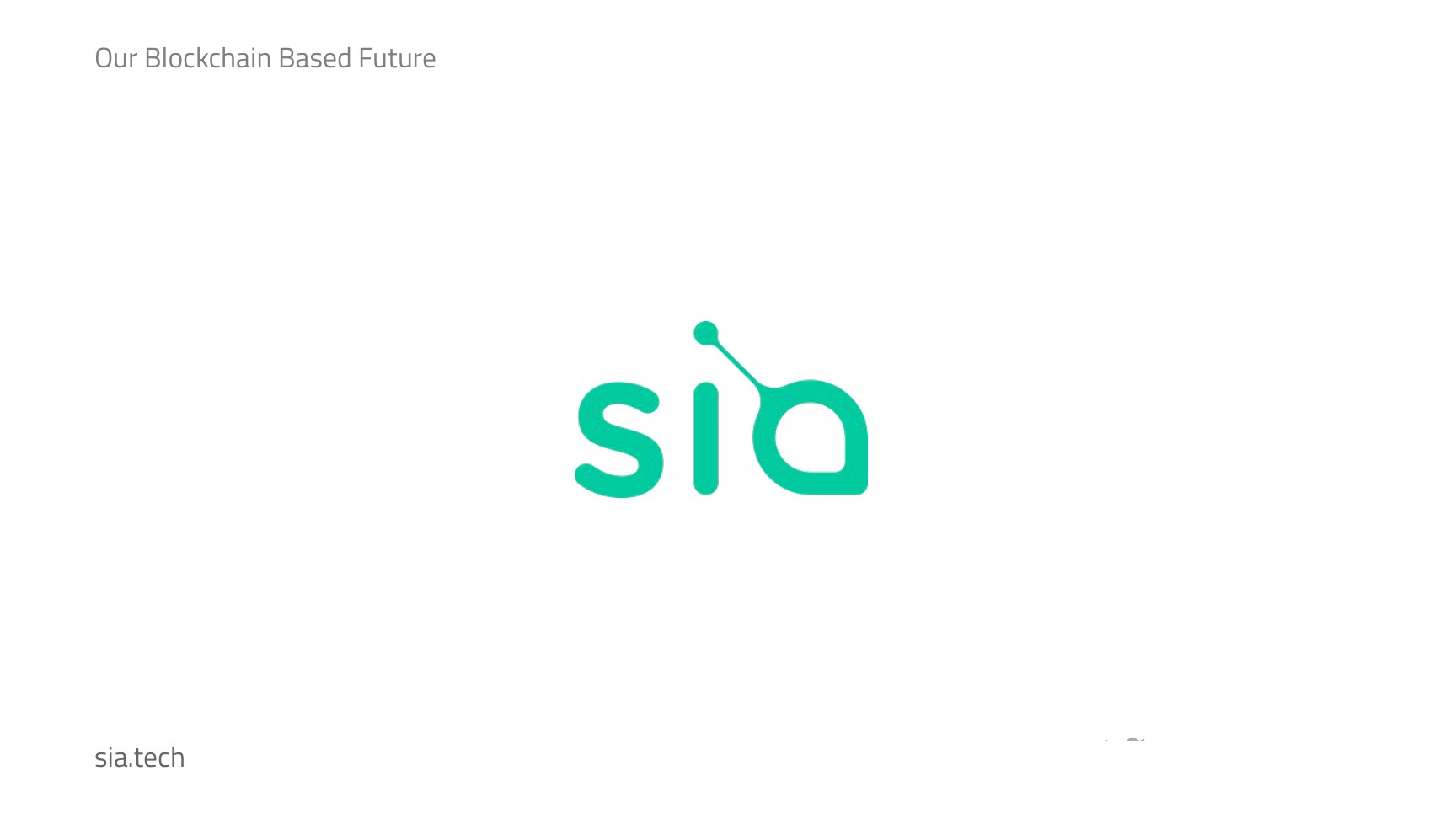 Sia, decentralised cloud storage. sia.tech