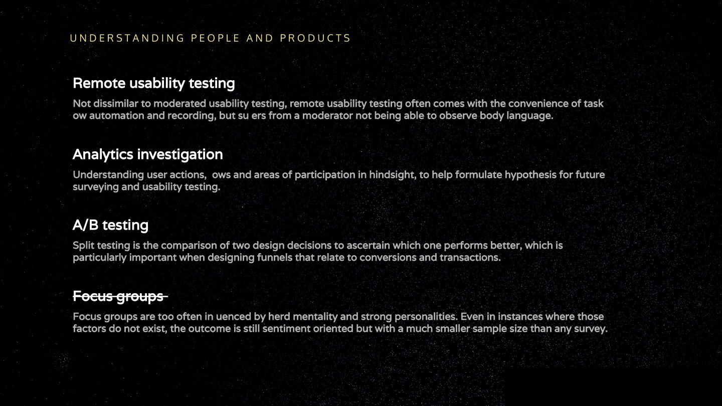Remote usability testing Not dissimilar to moderated usability testing, remote usability testing often comes with the convenience of task ow automation and recording, but su ers from a moderator not being able to observe body language.…